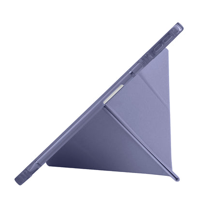 Huawei Matepad SE 11 Kılıf Zore Tri Folding Kalem Bölmeli Standlı Kılıf Lacivert