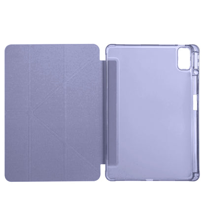 Huawei Matepad SE 11 Kılıf Zore Tri Folding Kalem Bölmeli Standlı Kılıf Mor