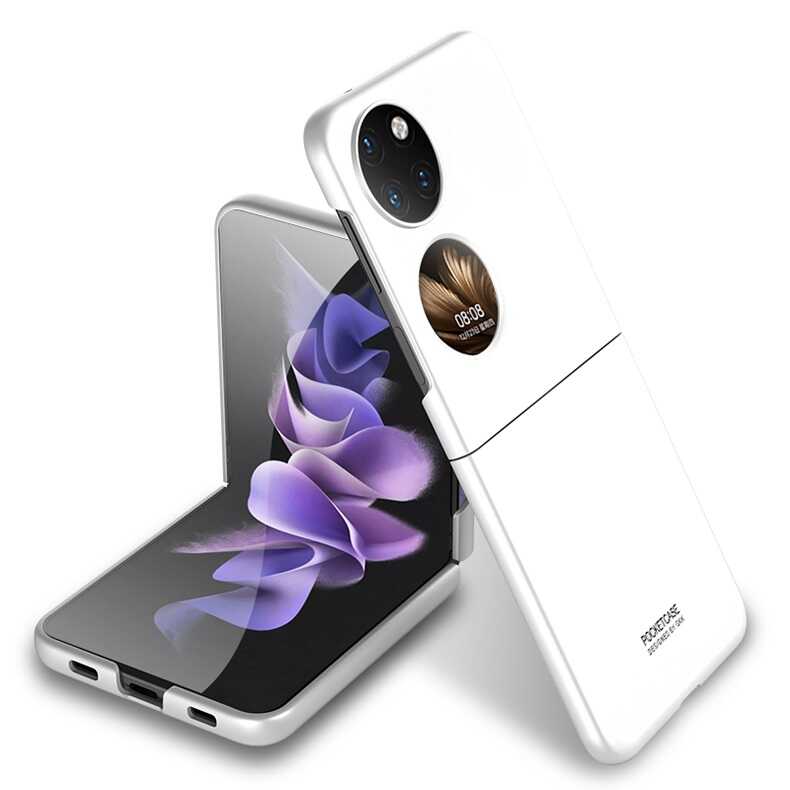 Huawei P50 Pocket Kılıf Zore Sert Kıpta Kapak