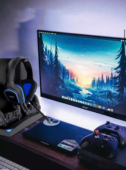 iPega PG-P4009 Playstation 4 Şarj İstasyonu ve Kulaklık Standı Siyah