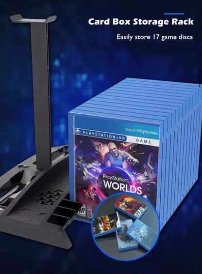 iPega PG-P4009 Playstation 4 Şarj İstasyonu ve Kulaklık Standı Siyah