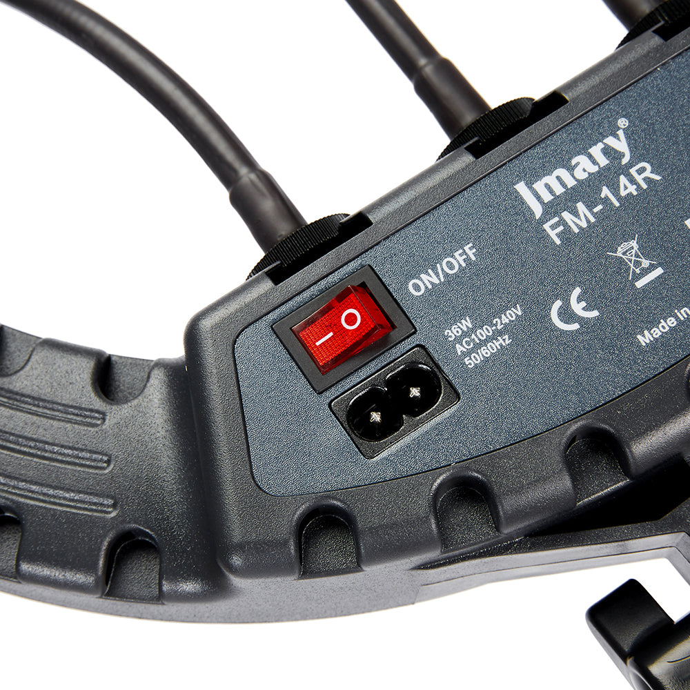 Jmary FM-14R Kumandalı 34cm Işıklı Telefon Tutucu Ring Light Siyah