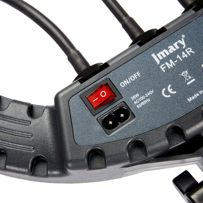 Jmary FM-14R Kumandalı 34cm Işıklı Telefon Tutucu Ring Light Siyah