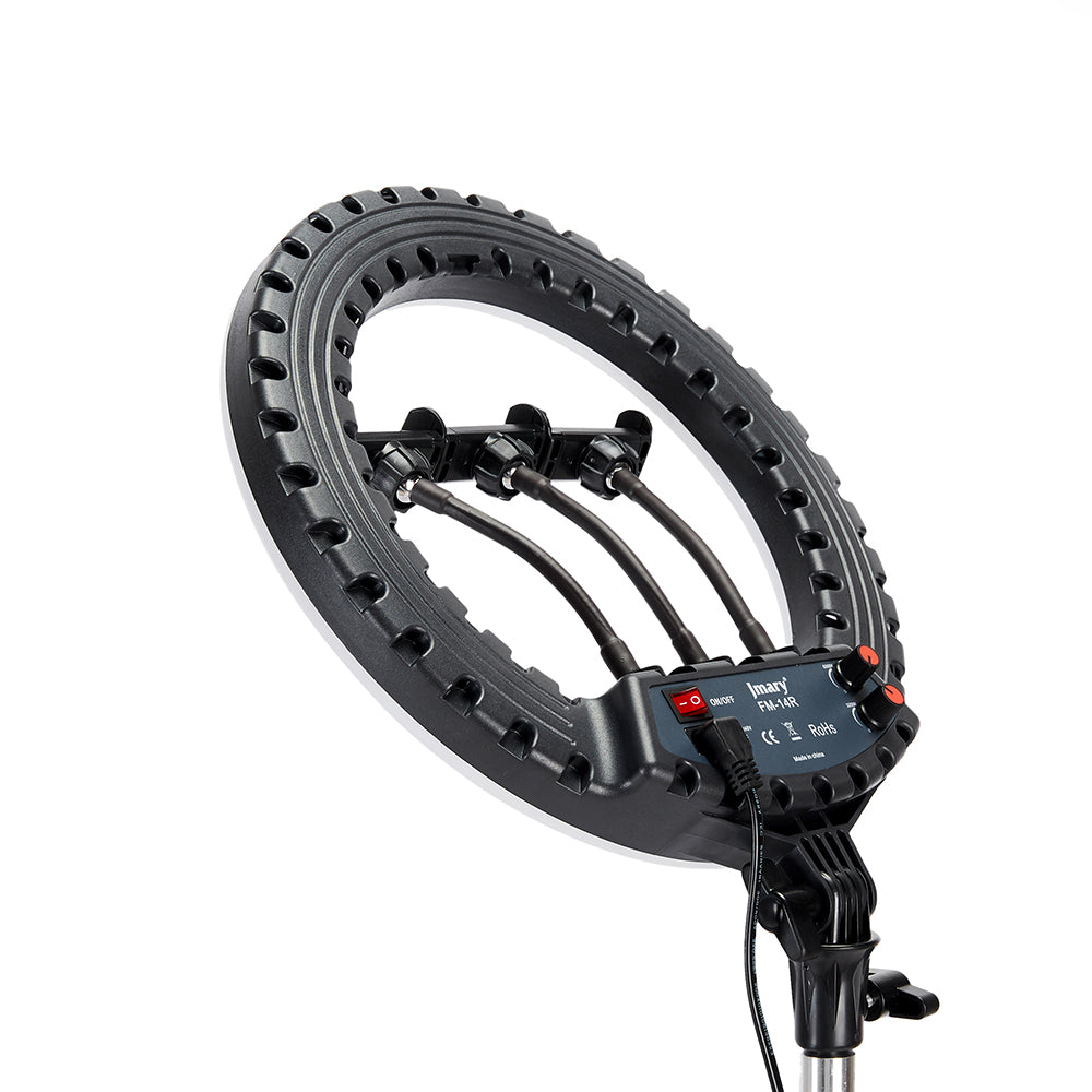 Jmary FM-14R Kumandalı 34cm Işıklı Telefon Tutucu Ring Light Siyah