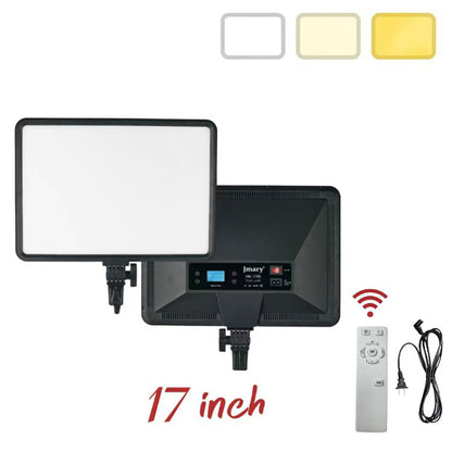 Jmary FM-17RS Uzaktan Kumandalı Dijital Göstergeli 17 inç LED Panel Video Işığı Siyah