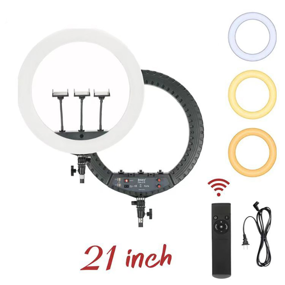 Jmary FM-21R Uzaktan Kumandalı 52cm Işıklı Telefon Tutucu Ring Light Siyah