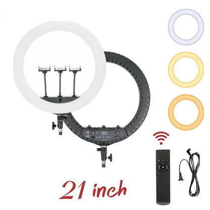 Jmary FM-21R Uzaktan Kumandalı 52cm Işıklı Telefon Tutucu Ring Light Siyah