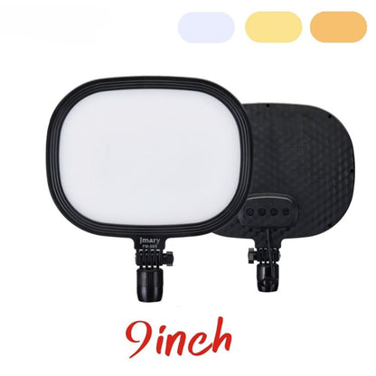 Jmary FM-58R Değiştirilebilir Ayaklı 9 inç LED Panel Aydınlatma Işığı Siyah