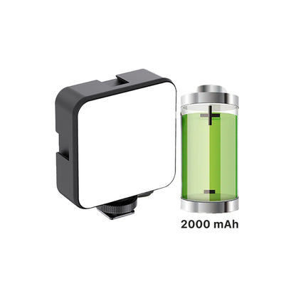 Jmary FM-69RGB RGB Led Telefon-Kamera Üstü Pilli Aydınlatma Işığı Siyah