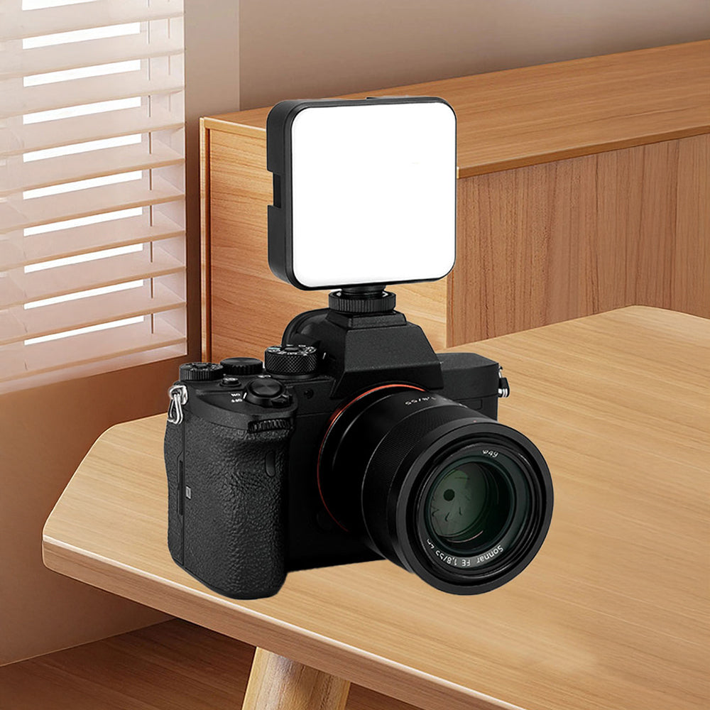 Jmary FM-69RGB RGB Led Telefon-Kamera Üstü Pilli Aydınlatma Işığı Siyah