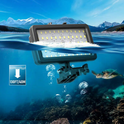 Jmary FM-72RGB IPX8 Sertifikalı RGB Su Altı Kamera Işığı Siyah