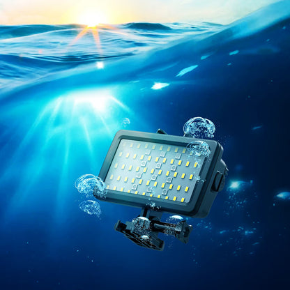 Jmary FM-72RGB IPX8 Sertifikalı RGB Su Altı Kamera Işığı Siyah