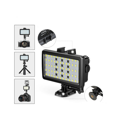 Jmary FM-72RGB IPX8 Sertifikalı RGB Su Altı Kamera Işığı Siyah