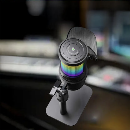 Jmary MC-PW13 Ayrılabilen Pop Filtreli Gürültü Önleyici 360° Dönebilen Tak Çalıştır USB Mikrofon Siyah