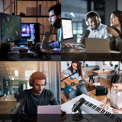 Jmary MC-PW8 Gürültü Önleyici Anti-Şok Teknoloji Tak Çalıştır Ekolu Stüdyo Mikrofon Siyah