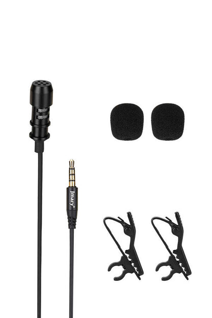 Jmary MC-R1 Canlı Yayın Yaka Mikrofon Siyah