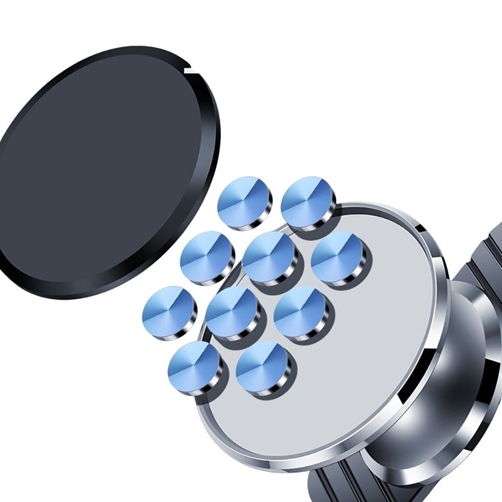 Jmary MH-73 Magnetik M-safe Uyumlu Düz Zemin Araç Telefon Tutucu Gri