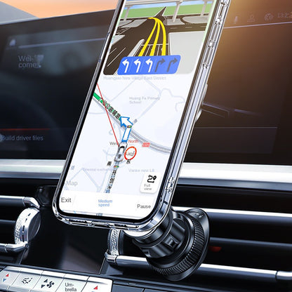 Jmary MH-78 Havalandırma Tasarımlı Magnetik Araç Telefon Tutucu Siyah