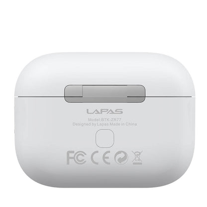 Lapas BTK-ZR77 HD Ses Kaliteli TWS Kulak İçi Bluetooth v5.3 Kulaklık Beyaz