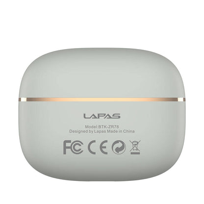 Lapas BTK-ZR78 ANC Özellikli ENC Teknolojili TWS Kulak İçi Bluetooth v5.3 Kulaklık Gri