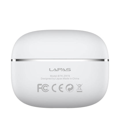 Lapas BTK-ZR78 ANC Özellikli ENC Teknolojili TWS Kulak İçi Bluetooth v5.3 Kulaklık Beyaz