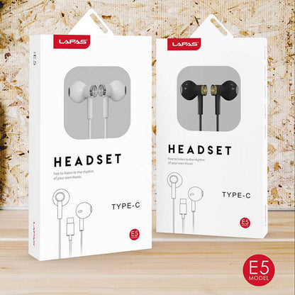 Lapas E5 Type-C Kulaklık Beyaz