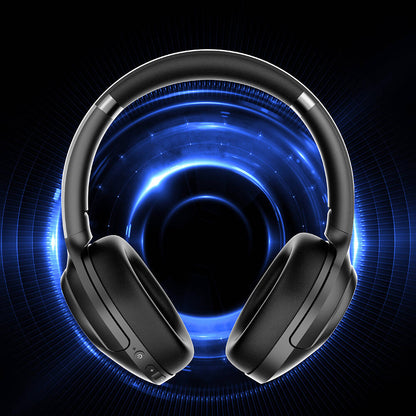 Lapas LP-HD003 RGB LED Işıklı Kulak Üstü Bluetooth v5.4 Kulaklık Siyah