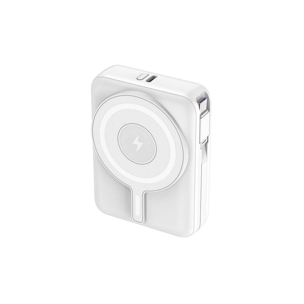 Lapas LP-PW002 Dijital LED Göstergeli Type-C & Lightning Kablosuz Taşınabilir Powerbank 10.000mAh Siyah