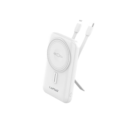 Lapas LP-PW004 Akıllı Saat Kablosuz Şarj Özellikli Wireless Powerbank 10000mAh 15W Siyah