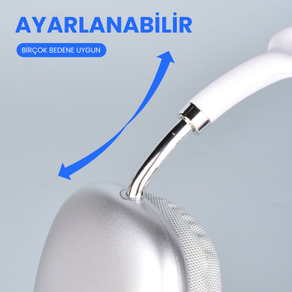 Lapas P10 Hi-Fi Ses Kalitesi Ayarlanabilir ve Katlanabilir Kulak Üstü Bluetooth Kulaklık Siyah