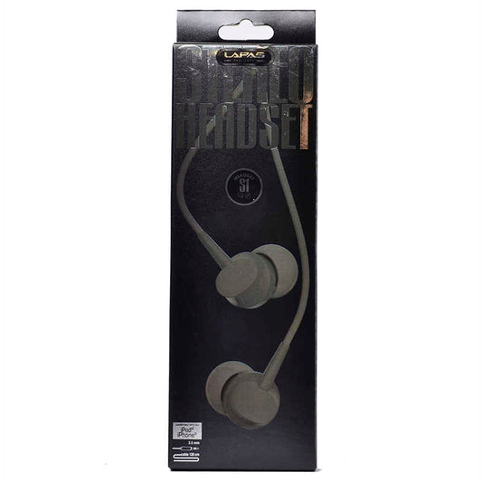 Lapas S1 3.5mm Mp3 Stereo Kulaklık Siyah