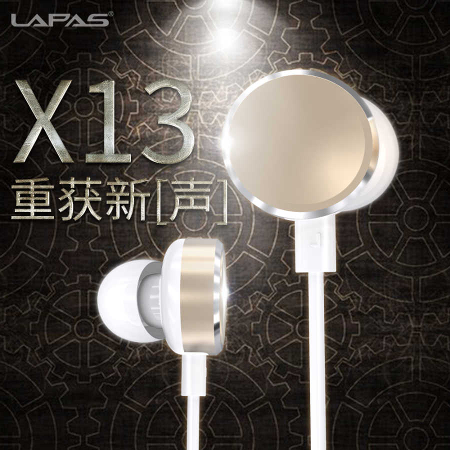 Lapas X13 3.5mm Mp3 Stereo Kulaklık Gri