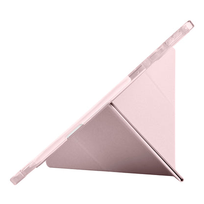 Lenovo Idea Tab Pro 12.7 TB-373FU Kılıf Zore Tri Folding Kalem Bölmeli Standlı Kılıf Rose Gold