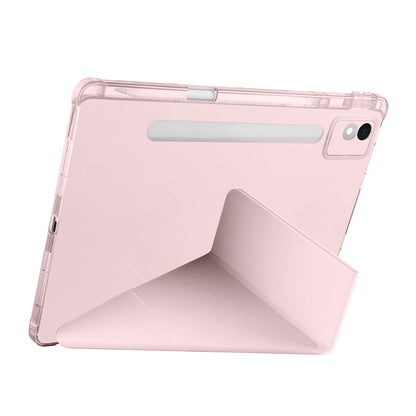 Lenovo Idea Tab Pro 12.7 TB-373FU Kılıf Zore Tri Folding Kalem Bölmeli Standlı Kılıf Siyah