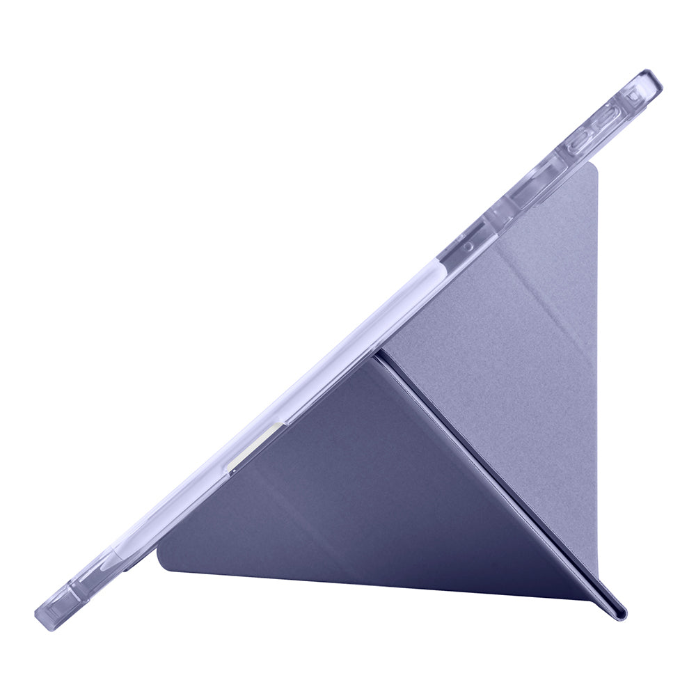 Lenovo Idea Tab Pro 12.7 TB-373FU Kılıf Zore Tri Folding Kalem Bölmeli Standlı Kılıf Siyah