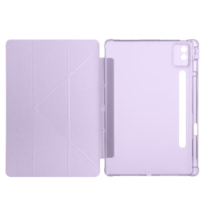 Lenovo Idea Tab Pro 12.7 TB-373FU Kılıf Zore Tri Folding Kalem Bölmeli Standlı Kılıf Siyah