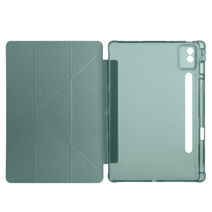 Lenovo Idea Tab Pro 12.7 TB-373FU Kılıf Zore Tri Folding Kalem Bölmeli Standlı Kılıf Lacivert