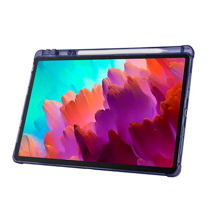 Lenovo Idea Tab Pro 12.7 TB-373FU Kılıf Zore Tri Folding Kalem Bölmeli Standlı Kılıf Rose Gold