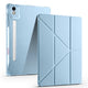 Lenovo Idea Tab Pro 12.7 TB-373FU Kılıf Zore Tri Folding Kalem Bölmeli Standlı Kılıf Mavi