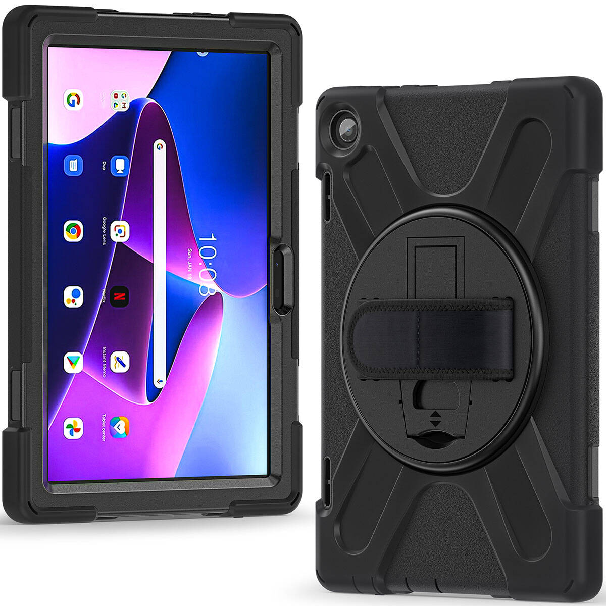 Lenovo Tab M10 TB-328F 3. Jenerasyon Zore Defender Tablet Silikon Siyah