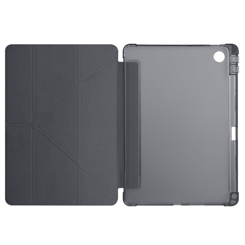 Lenovo Tab TB-311FU Kılıf Zore Tri Folding Kalem Bölmeli Standlı Kılıf Siyah