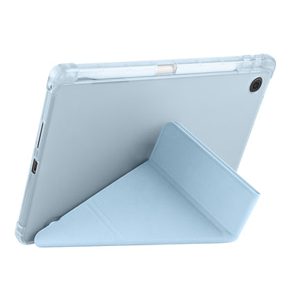 Lenovo Tab TB-311FU Kılıf Zore Tri Folding Kalem Bölmeli Standlı Kılıf Siyah