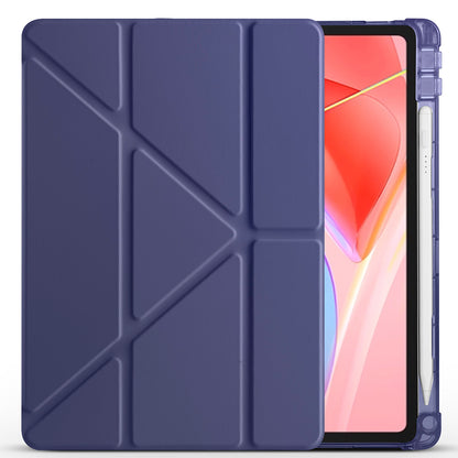 Lenovo Tab TB-311FU Kılıf Zore Tri Folding Kalem Bölmeli Standlı Kılıf Rose Gold