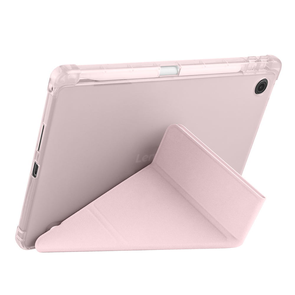 Lenovo Tab TB-311FU Kılıf Zore Tri Folding Kalem Bölmeli Standlı Kılıf Lacivert