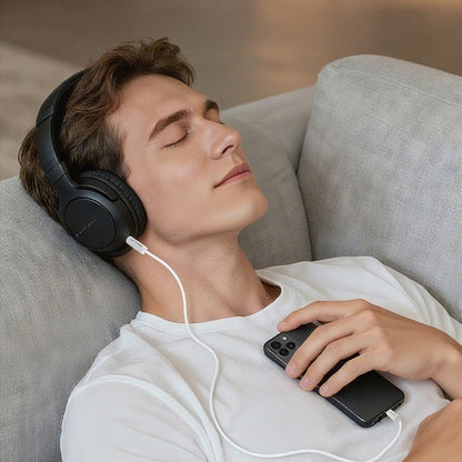 Lenyes AX102 Type-C to 3.5mm AUX Audio Kablo 1M Beyaz