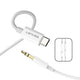 Lenyes AX106 Type-C to 3.5mm AUX Audio Kablo 1M Beyaz