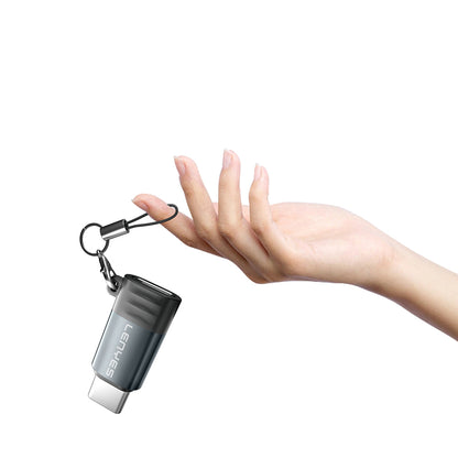 Lenyes AX111 Lightning to Type-C Çevirici OTG Adaptör Siyah