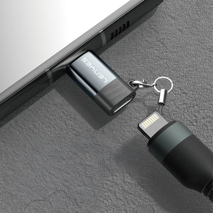 Lenyes AX111 Lightning to Type-C Çevirici OTG Adaptör Siyah