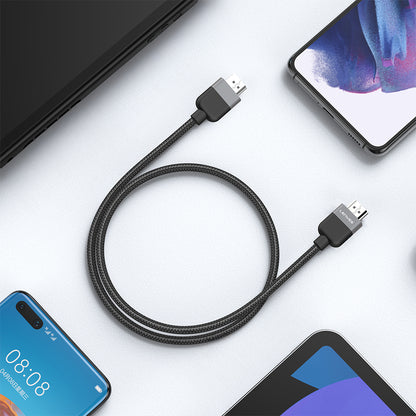 Lenyes AX130 HDTV Görüntü ve Ses Aktarıcı HDMI Kablo Ultra HD 4K 60Hz 1.5M Siyah