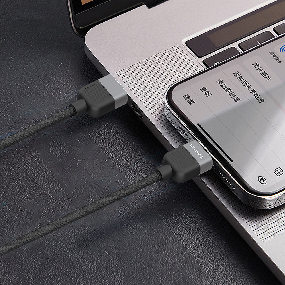 Lenyes AX130 HDTV Görüntü ve Ses Aktarıcı HDMI Kablo Ultra HD 4K 60Hz 1.5M Siyah